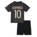 Billige Paris Saint-Germain Ousmane Dembele #10 Børnetøj Tredjetrøje til baby 2023-24 Kortærmet (+ korte bukser)